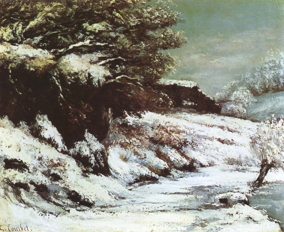 Gustave Courbet View of snow